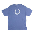 NFL Mens Blue NFL Logo T-Shirt XL Short Sleeve Crew Neck Cotton Casual