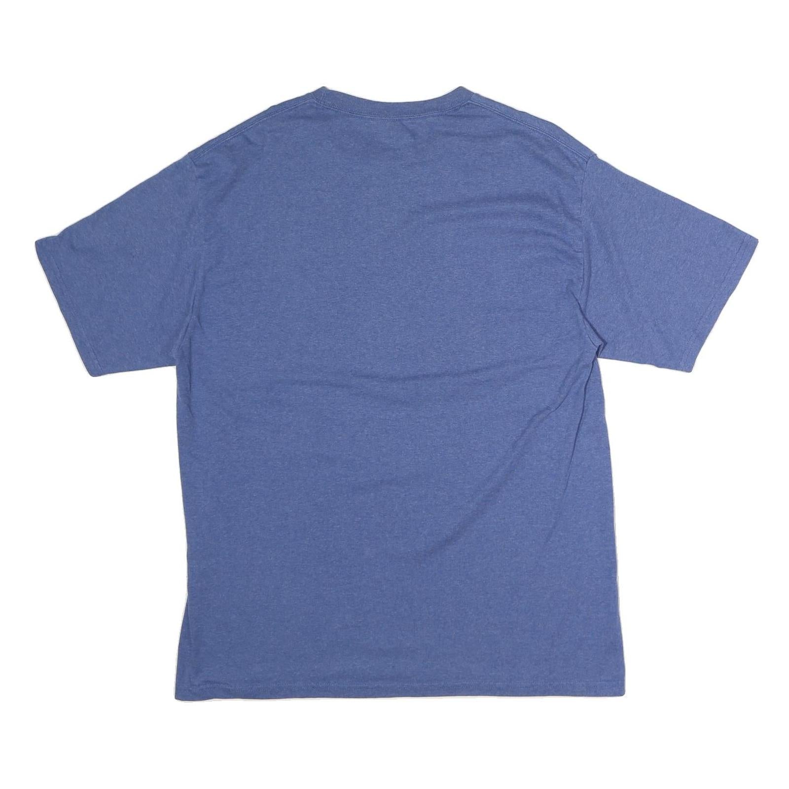 NFL Mens Blue NFL Logo T-Shirt XL Short Sleeve Crew Neck Cotton Casual