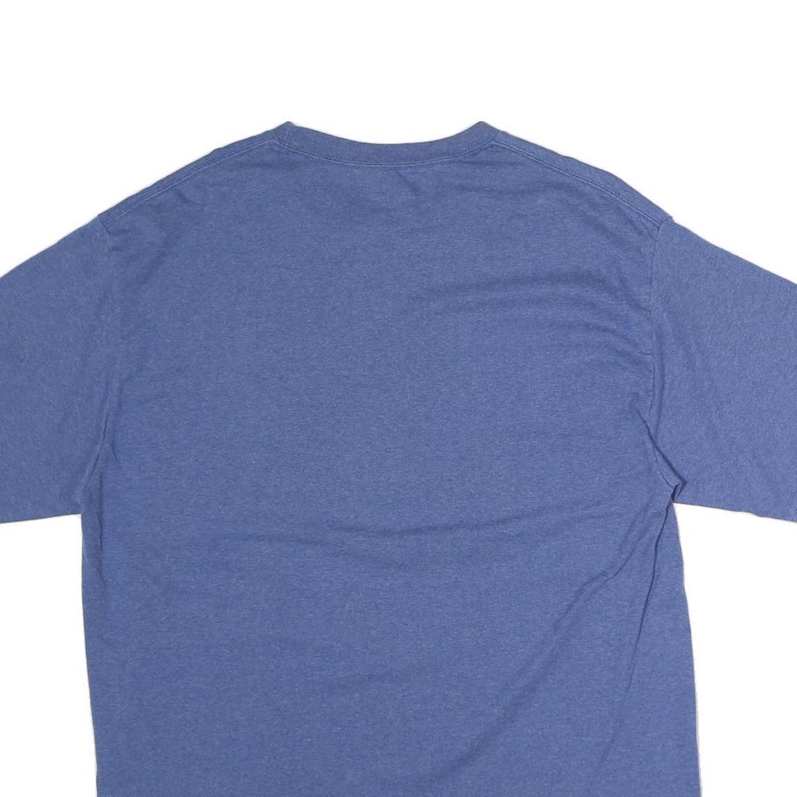 NFL Mens Blue NFL Logo T-Shirt XL Short Sleeve Crew Neck Cotton Casual