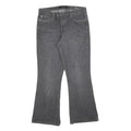 CALVIN KLEIN JEANS Womens Grey Regular Flared Denim Raw W32 L30 Stylish Detail