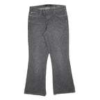 CALVIN KLEIN JEANS Womens Grey Regular Flared Denim Raw W32 L30 Stylish Detail
