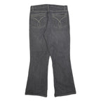CALVIN KLEIN JEANS Womens Grey Regular Flared Denim Raw W32 L30 Stylish Detail