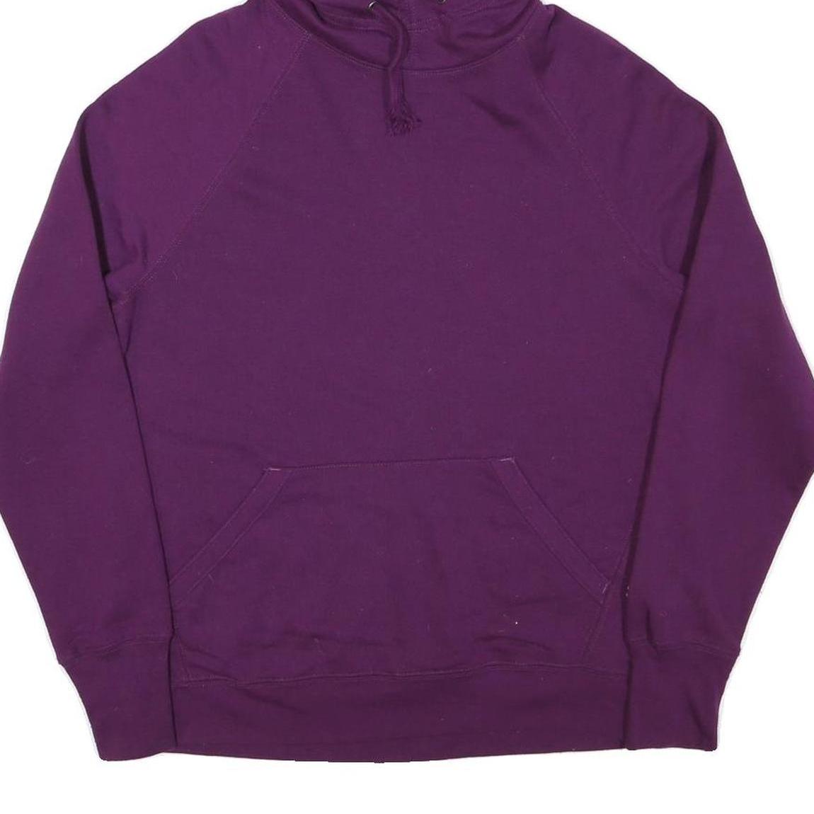 CHAMPION Womens Purple Pullover Hoodie M Cotton Blend Comfortable Casual