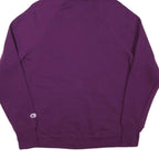 CHAMPION Womens Purple Pullover Hoodie M Cotton Blend Comfortable Casual