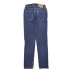 LEVI'S 512 Tapered Girls Jeans Blue Slim Denim W25 L30 Stylish Cotton Blend Zip