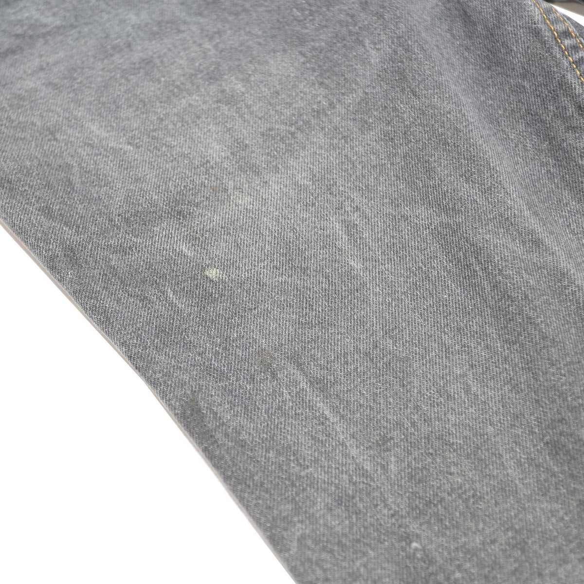 LEVI'S 634 02 59 Mens Jeans Grey Slim Straight Denim Light W32 L31 Cotton Zip