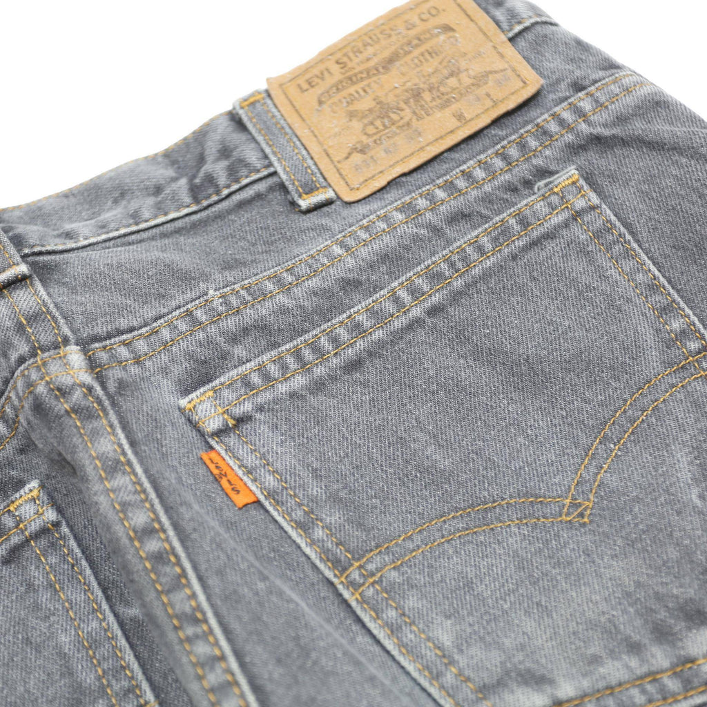 LEVI'S 634 02 59 Mens Jeans Grey Slim Straight Denim Light W32 L31 Cotton Zip