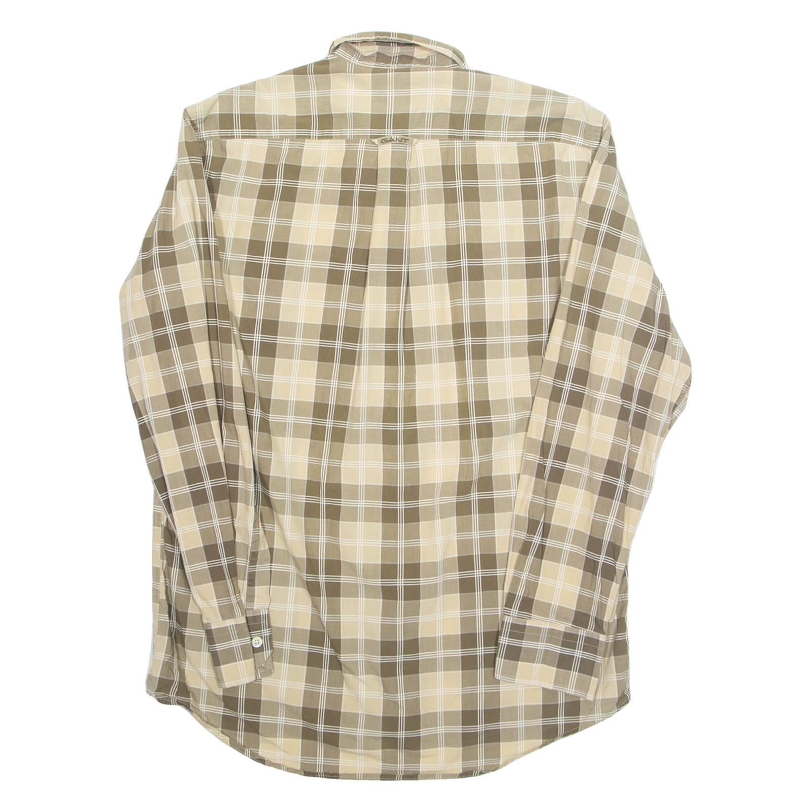 GANT Oversized Mens Shirt Green Check Long Sleeve S