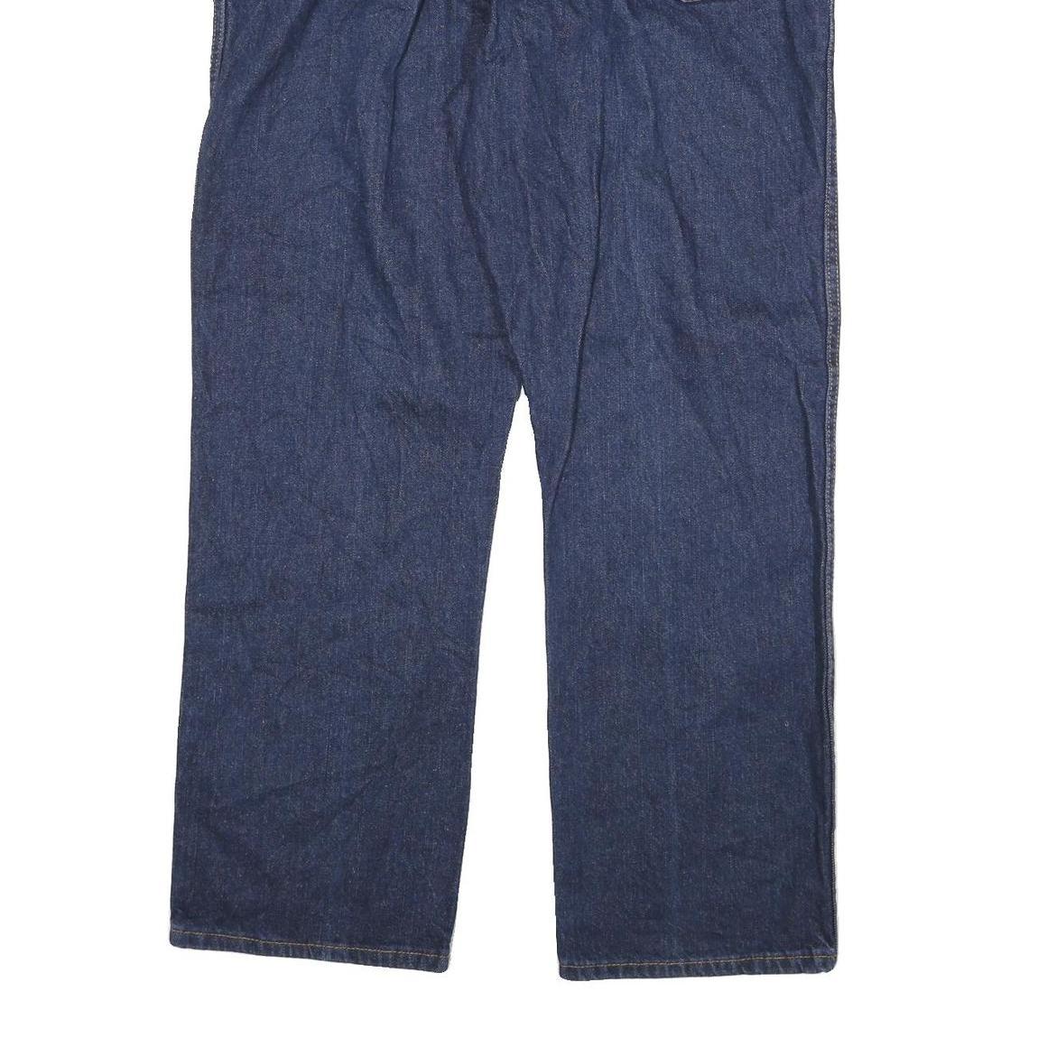 DICKIES Mens Jeans Blue Regular Straight Denim Medium W40 L30 Workwear Zip