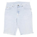 LEE Mens Shorts Blue Denim Casual M W34 Frayed Hem Cotton