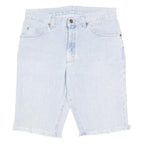 LEE Mens Shorts Blue Denim Casual M W34 Frayed Hem Cotton