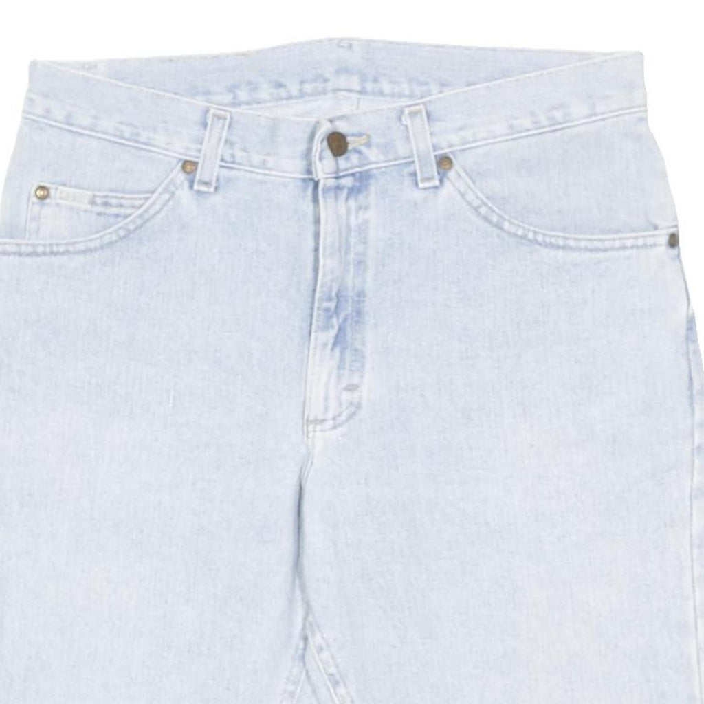 LEE Mens Shorts Blue Denim Casual M W34 Frayed Hem Cotton