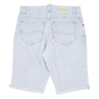 LEE Mens Shorts Blue Denim Casual M W34 Frayed Hem Cotton