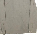 KEMPEL Mens Beige Polyester Blend Zip Jacket XL Woven Plain Lightweight