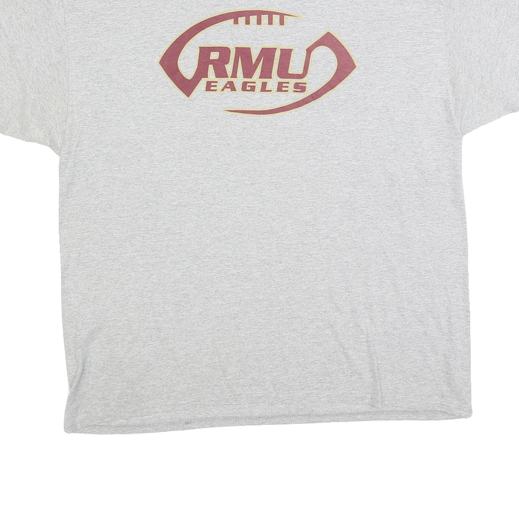 CHAMPION Mens Grey RMU Eagles Graphic T-Shirt XL Short Sleeve Crew Neck Cotton