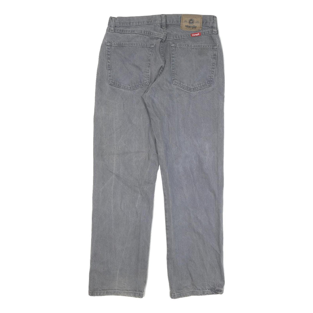 WRANGLER Mens Regular Blue Jeans Denim Medium W30 L29 Classic Cotton Blend Zip