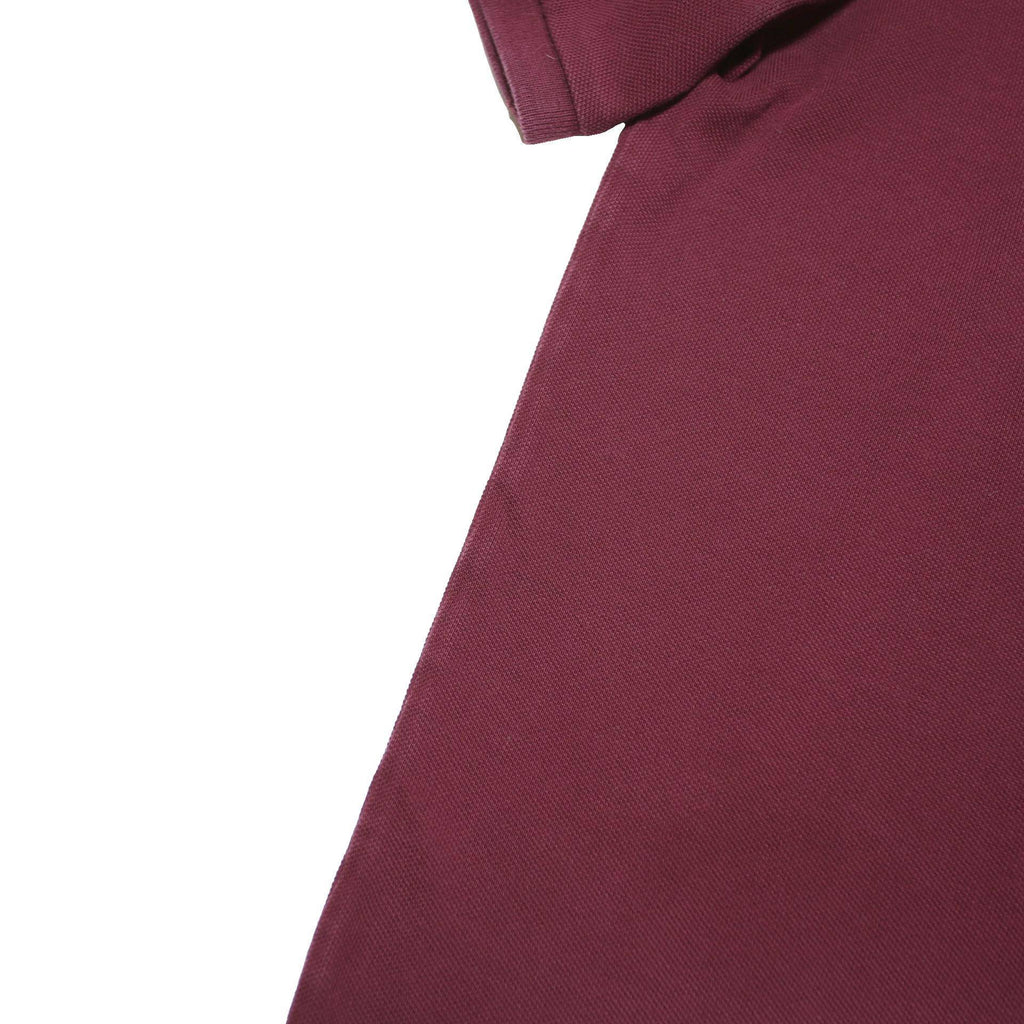 POLO RALPH LAUREN Mens Maroon Polo Shirt S Classic Fit Short Sleeve Cotton Blend