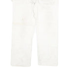 DICKIES Mens White Regular Fit Straight Denim Jeans W34 L30 Workwear Utility