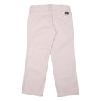 DICKIES Womens Cotton Blend Pink Slim Trousers W32 L27 Workwear Casual