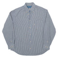 THINK PINK Mens Shirt Blue Check Long Sleeve M