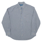 THINK PINK Mens Shirt Blue Check Long Sleeve M