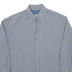 THINK PINK Mens Shirt Blue Check Long Sleeve M