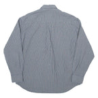 THINK PINK Mens Shirt Blue Check Long Sleeve M