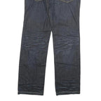 ICEMAN Womens Jeans Blue Regular Straight Denim W36 L34 Embroidered Back Pockets