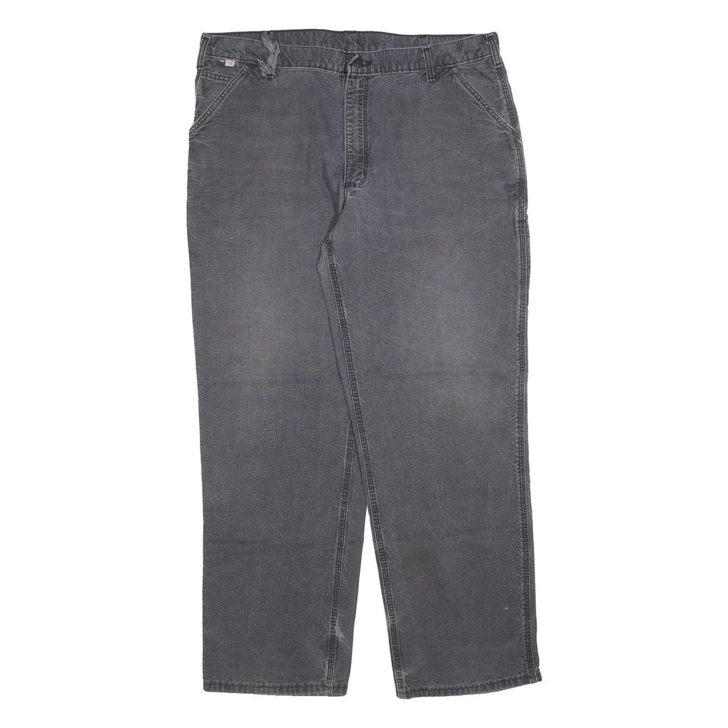 CARHARTT Mens Regular Grey Denim Regular Fit W40 L34 Workwear Zip Closure