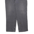 CARHARTT Mens Regular Grey Denim Regular Fit W40 L34 Workwear Zip Closure