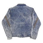 BOULEVARD Mens Blue Denim Cotton Zip Jacket M Vintage Retro Casual Outerwear