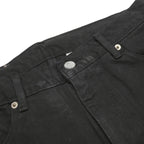 LEVI'S Womens Black Regular Straight Denim Raw W30 L30 Classic Zip Jeans
