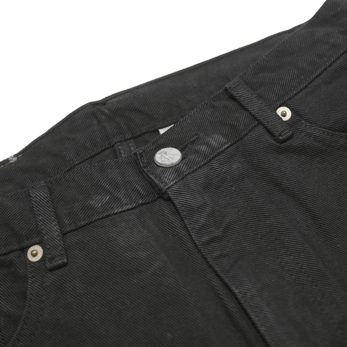 LEVI'S Womens Black Regular Straight Denim Raw W30 L30 Classic Zip Jeans