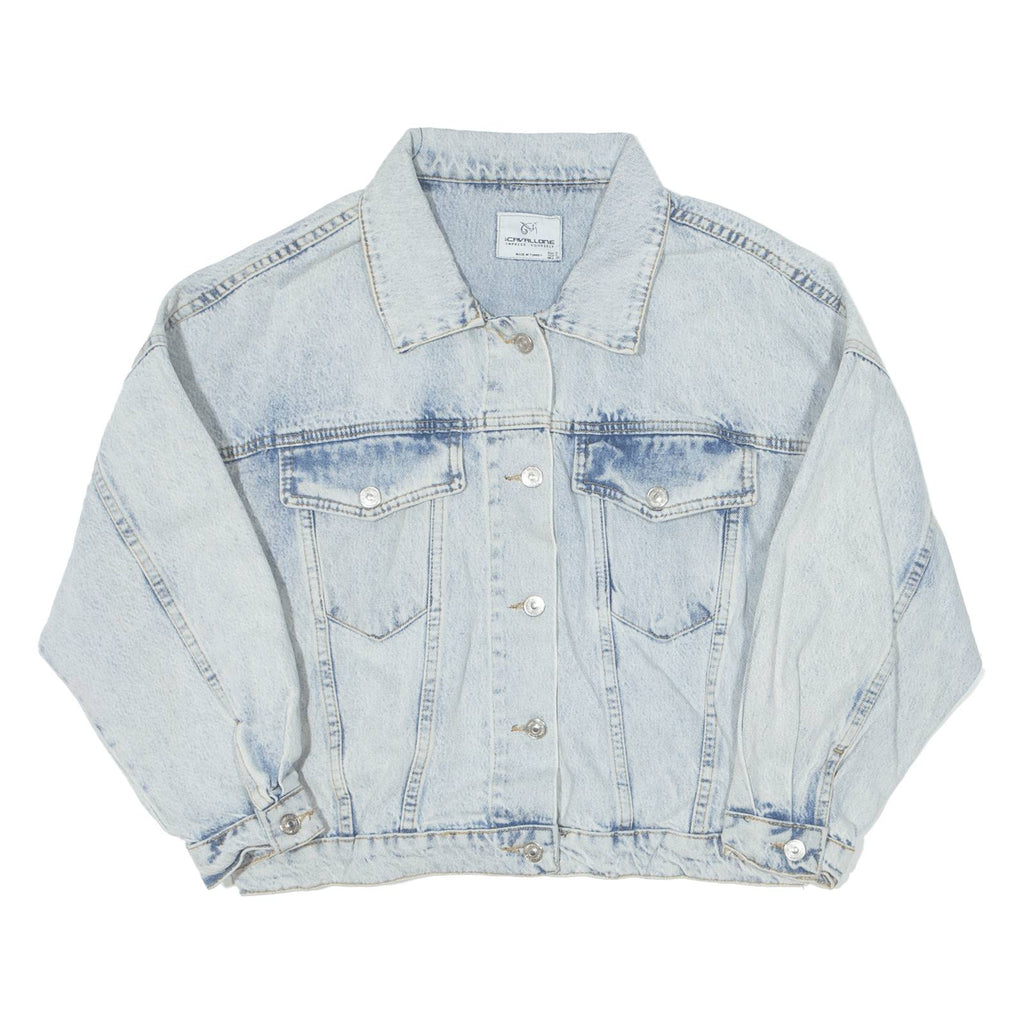 CAVALLONE Cropped Womens Denim Jacket Blue S