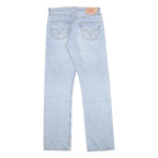 LEVI'S 501 Mens Jeans Blue Regular Straight Denim Light W34 L36 Classic Fit