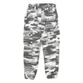 Womens Cotton Blend Grey Camouflage Regular Fit Tapered Leg Trousers W24 L25