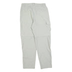 HS Womens Polyester Blend White Regular Fit Straight Leg Trousers W30 L30 Zip