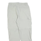 HS Womens Polyester Blend White Regular Fit Straight Leg Trousers W30 L30 Zip