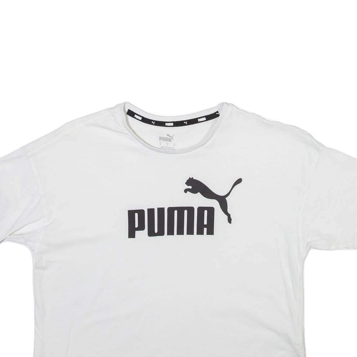 PUMA Cropped Womens T-Shirt White S