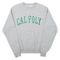 CHAMPION Mens Grey Cal Poly Crew Neck XS Cotton Blend Sweatshirt Casual Pullover