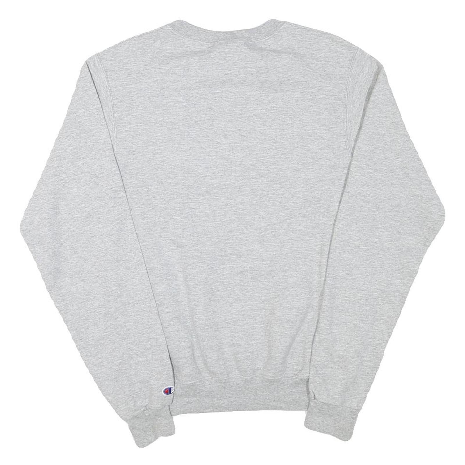 CHAMPION Mens Grey Cal Poly Crew Neck XS Cotton Blend Sweatshirt Casual Pullover