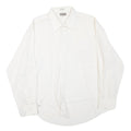 TIP TOP Mens White Shirt L Cotton Blend Button Collar Classic Style