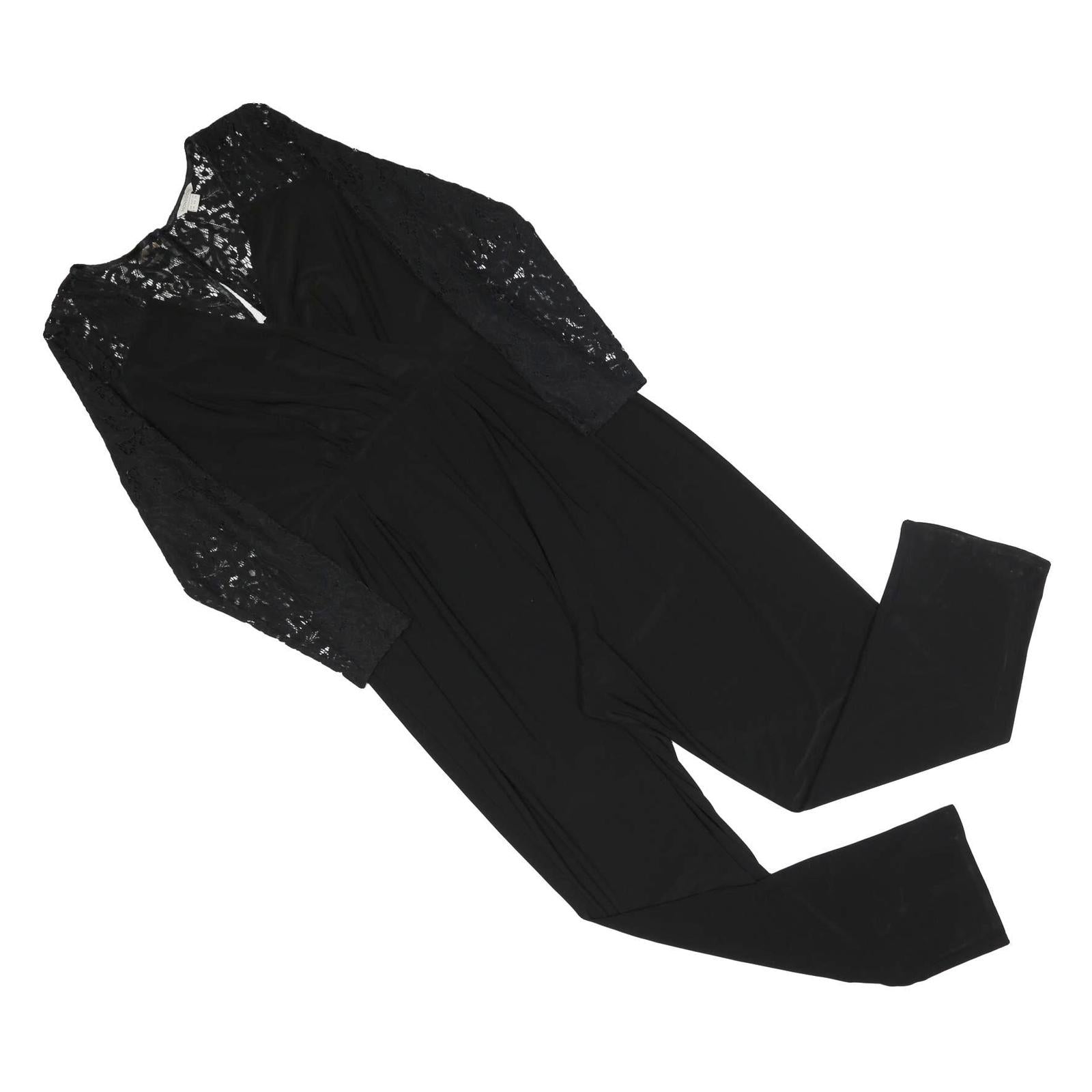 MONSOON Womens Black Lace Sleeve Playsuit UK 18 Polyester Blend Stylish