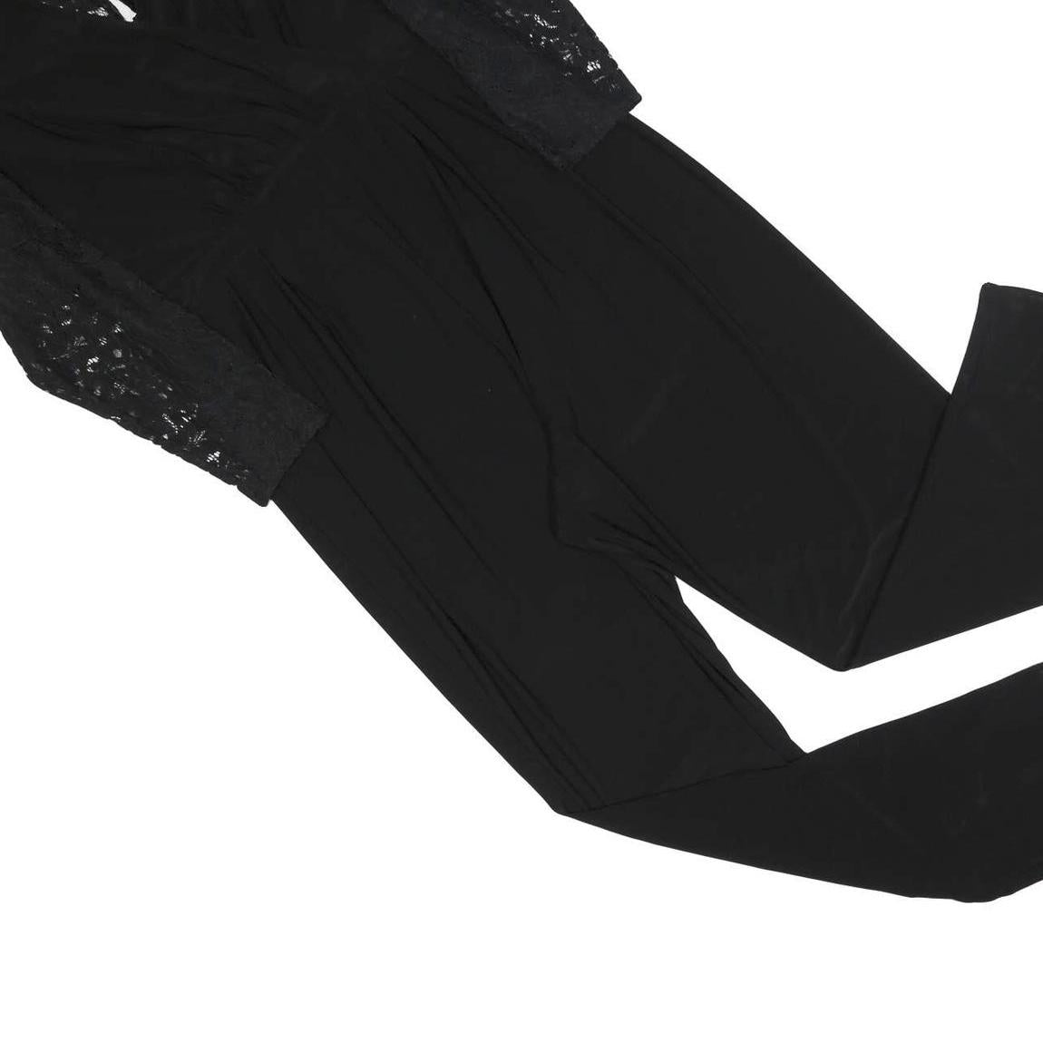 MONSOON Womens Black Lace Sleeve Playsuit UK 18 Polyester Blend Stylish