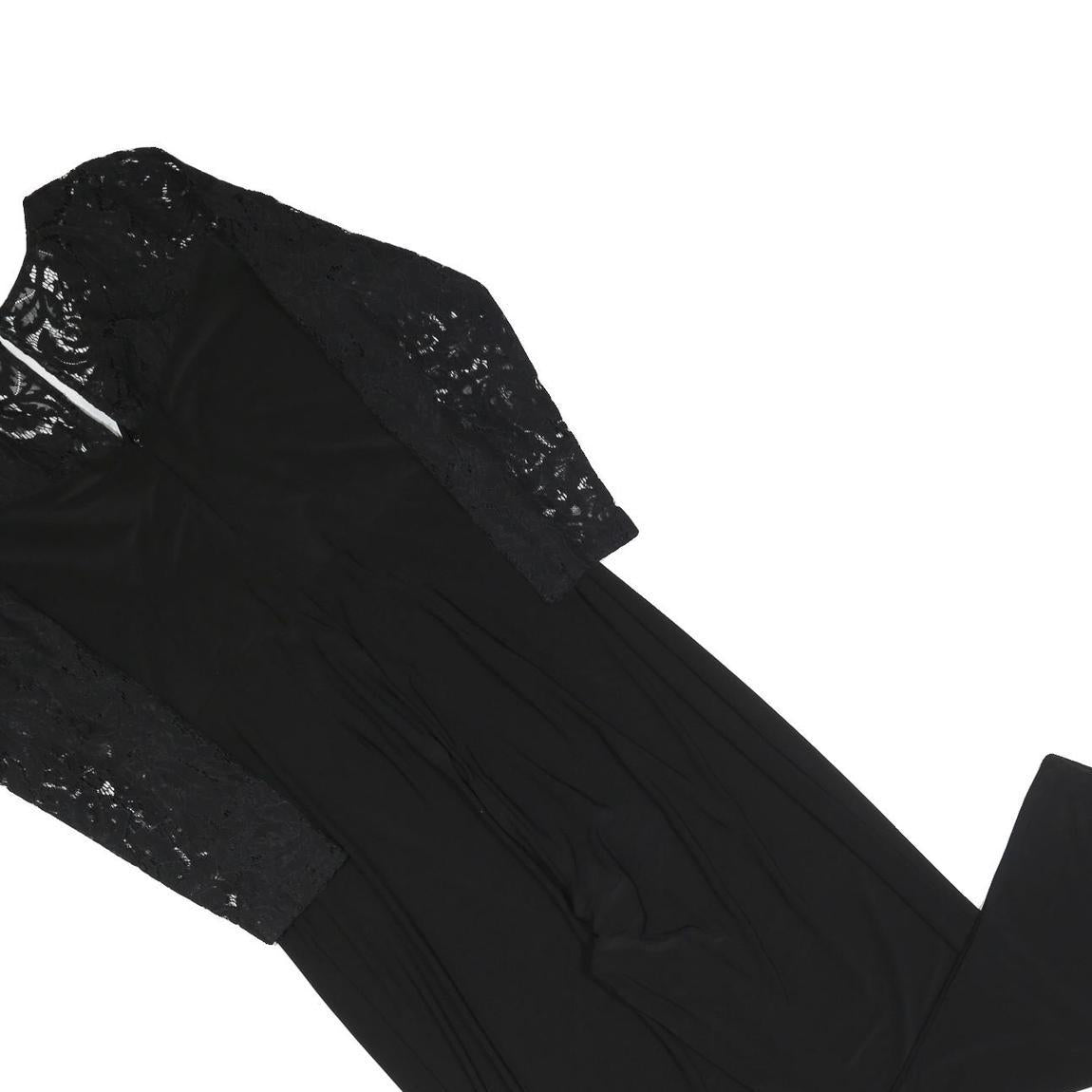 MONSOON Womens Black Lace Sleeve Playsuit UK 18 Polyester Blend Stylish