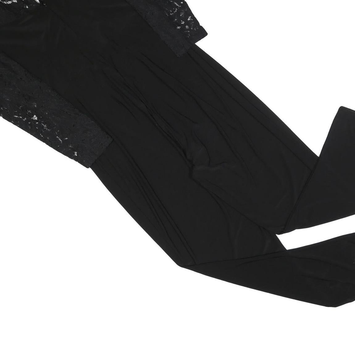 MONSOON Womens Black Lace Sleeve Playsuit UK 18 Polyester Blend Stylish