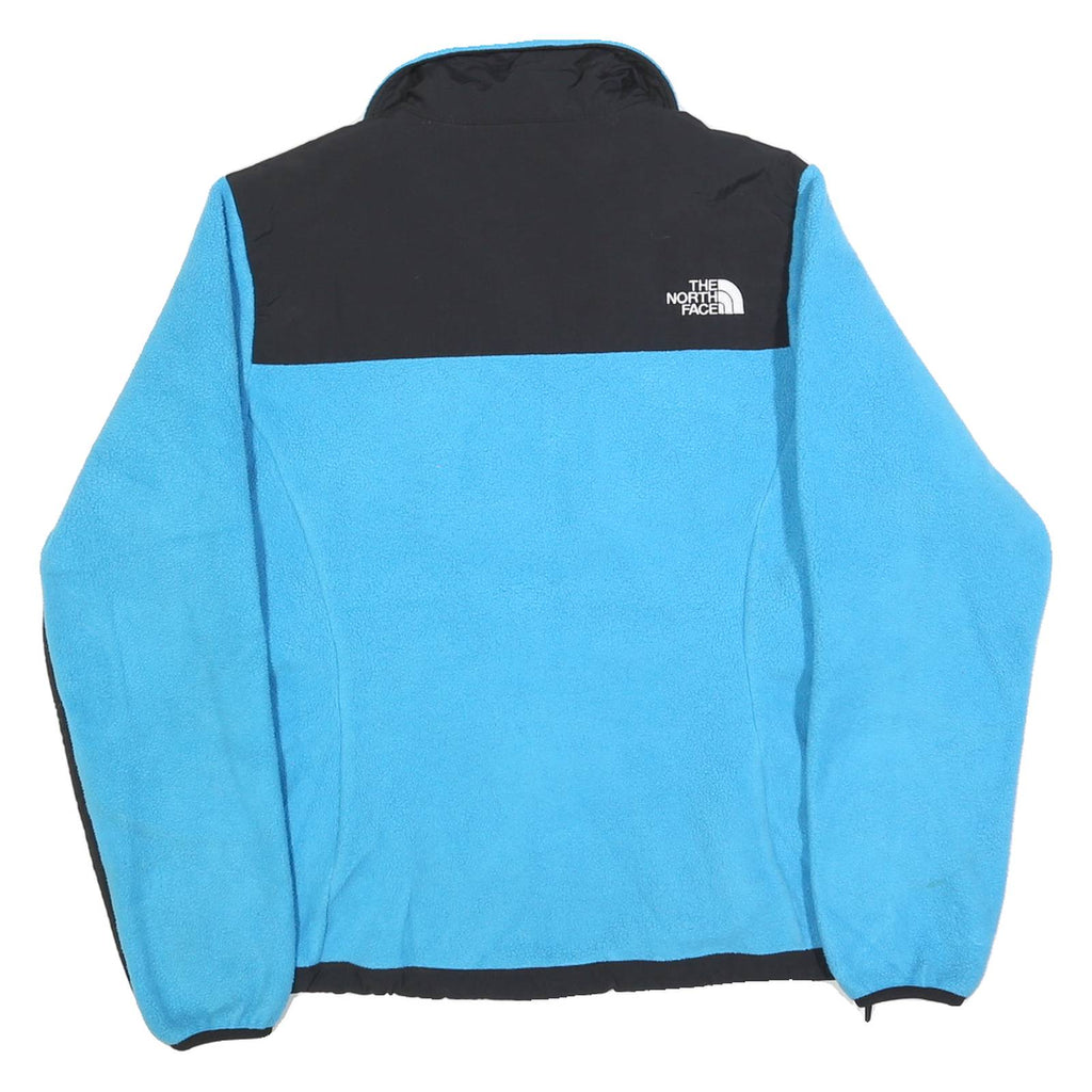 THE NORTH FACE Womens Blue & Black Zip Jacket S Polyester Fleece Outdoor Warm