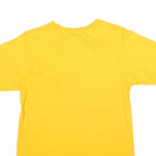 ADIDAS Mens Yellow Cotton Blend Graphic T-Shirt M Short Sleeve Crew Neck Casual