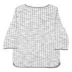 MAX MARA STUDIO Womens White Printed Basic 3/4 Sleeve Round Neck Top S