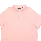 DKNY Mens Pink Polo Shirt XL Cotton Blend Short Sleeve Basic Casual
